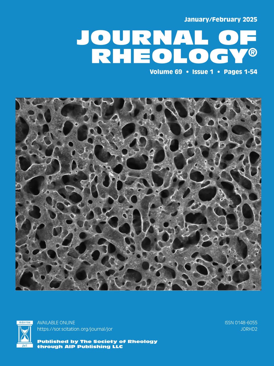 Journal of Rheology cover